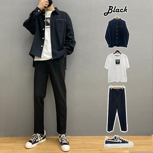 华仔穿搭2020新款港风西服外套男小西装休闲英伦风帅气上衣套装