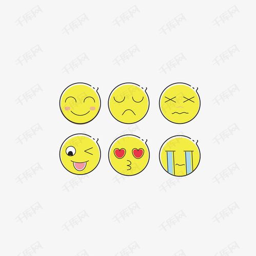 emoji卡通mbe风格手绘ai喜怒哀乐矢量表情包