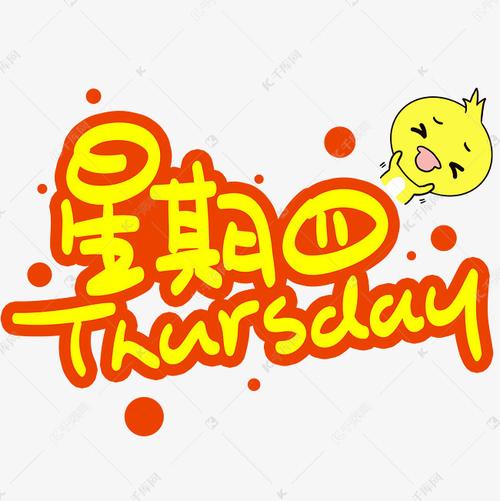 作者自己创作的艺术字体  星期四手写手稿pop卡通艺术字艺术字2019-05