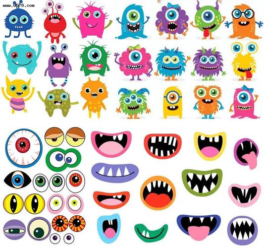 儿童画教程思维创想与色彩搭配我心中住着一群小怪兽