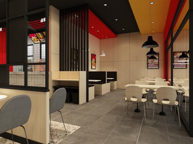 小户型汉堡店|空间|室内设计|就叫隔壁老王吧 - 原创