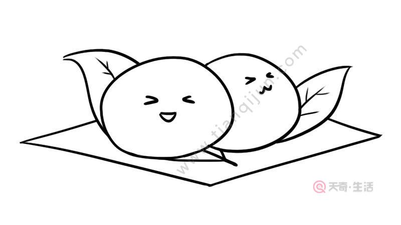 寒食节青团简笔画,寒食节青团简笔画怎么画,寒食节青团简笔画的画法