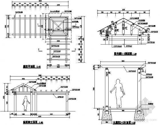 [分享]木屋架节点大样图资料下载
