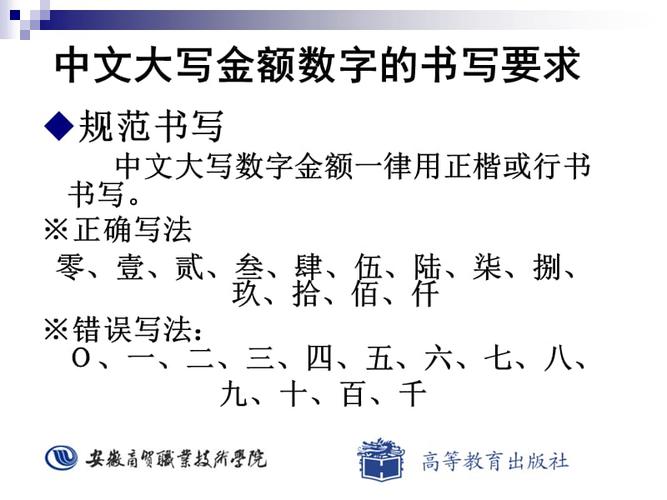 财会书写中文大写数字书写.ppt