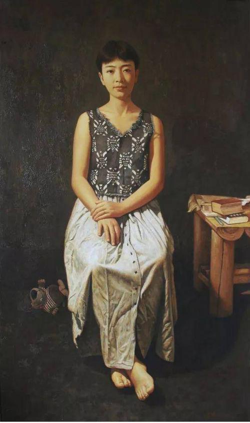 △油画《妻子》