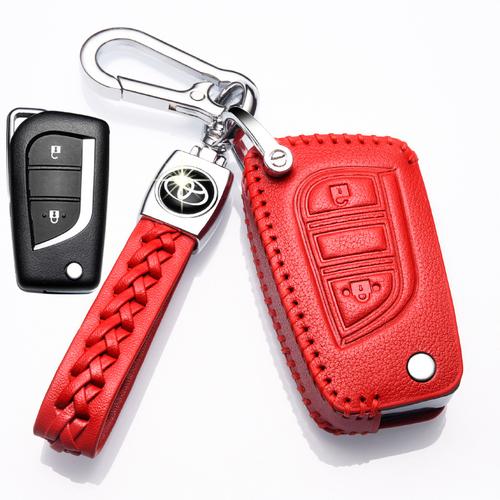 2020款威兰达专用真皮汽车钥匙套广汽丰田威兰达遥控钥匙包扣个性汽车