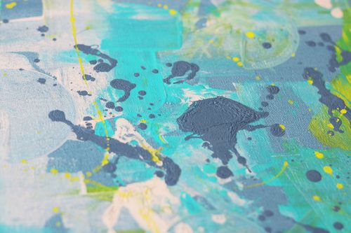 facets of her i [ready to hang - abstract acrylic