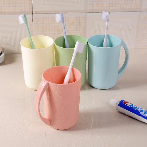 创意可爱家用撞色双层漱口杯卫生间日式简约刷牙杯子男女情侣牙缸