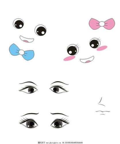 动漫眼睛可爱简笔画