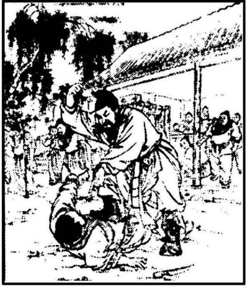 鲁智深得知林冲被高俅所害,在野猪林救了林冲,将他护送到沧州.