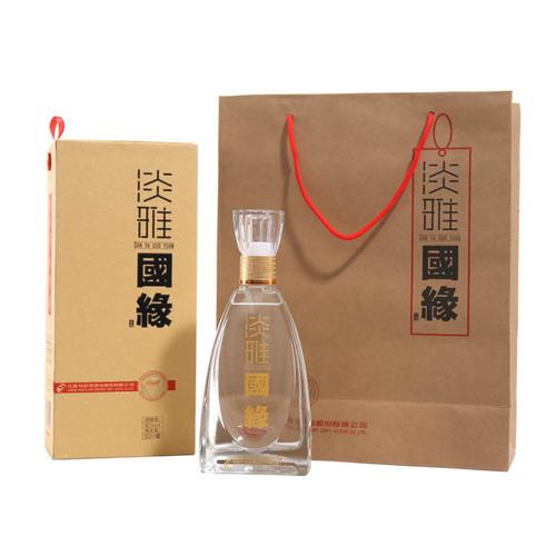 【赠6瓶红酒】今世缘国缘商务淡雅42度浓香型白酒500ml*6瓶整箱