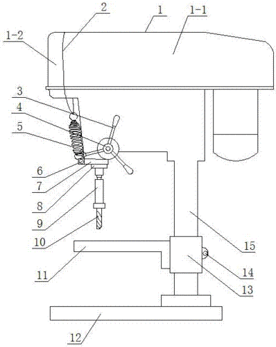 台式钻床的制作方法