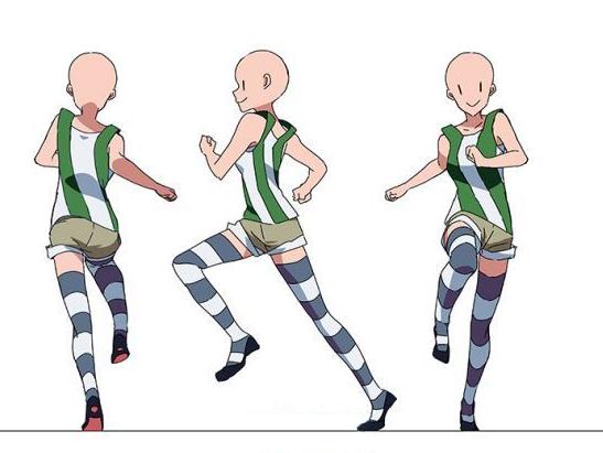 怎样画奔跑的动漫人物教你正确画出跑步姿势