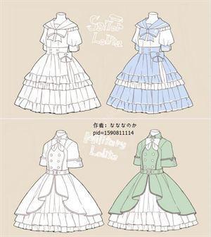 如何设计动漫女生的裙子样式?