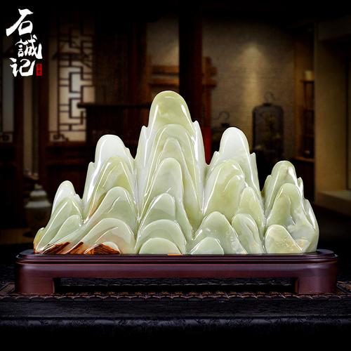 石诚记天然原石摆件客厅办公室玄关饰品摆设奇石玉石工艺品石敢当