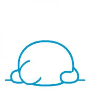 左下角带困字卡通男头像