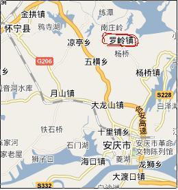 以前属于桐城,上次划归安庆市宜秀区 看地图吧,直观,不在206国道边