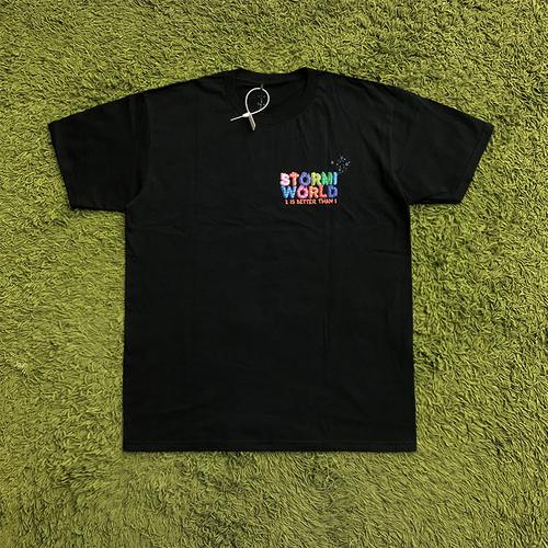 travisscottstormi2partyteets同款公仔人头像嘻哈短袖t恤