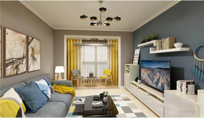 80平两室一厅装修效果图,现代简约风格全屋效果很美很