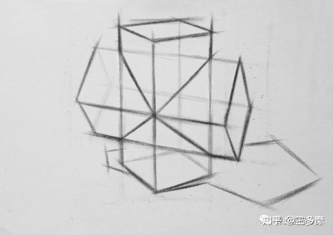 素描干货分享石膏几何体篇含部分画法与步骤