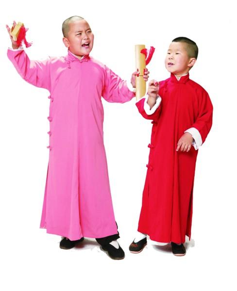 儿童相声服大褂小品快板评书演出服装中式长袍大马褂儿童表演服男