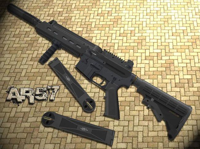 ar57卡宾枪p90和ar15的私生子