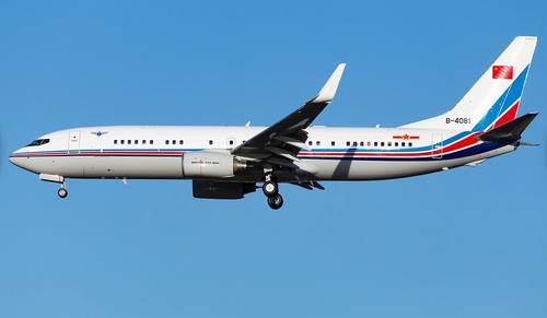 预售中国空军波音b737-800b-4081aviation飞机模型合金