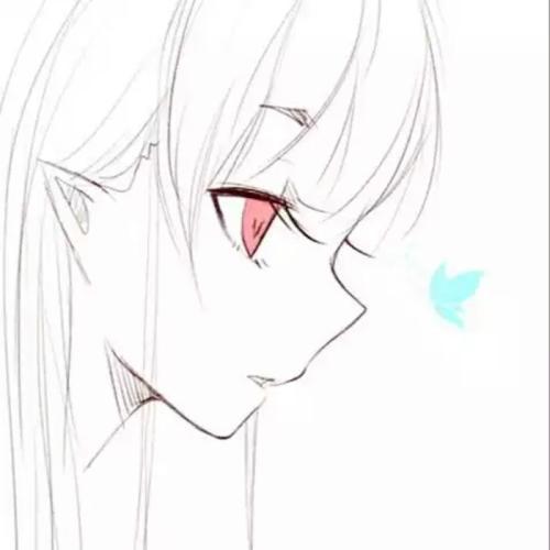 分别情侣动漫简笔画