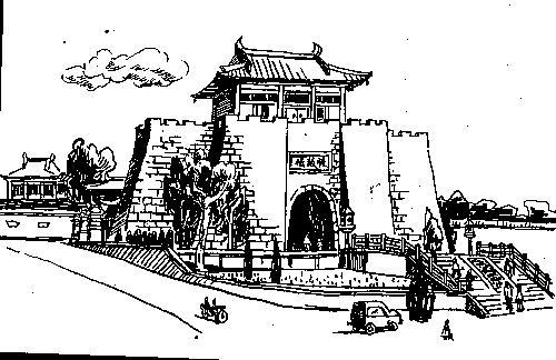 陕西鼓楼简笔画