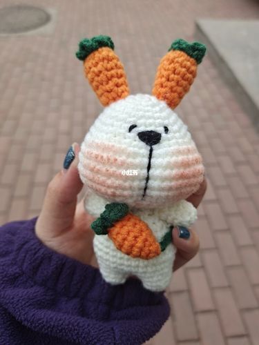 胡萝卜兔兔_胡萝卜_兔子_手工制作_钩针编织_手工钩针