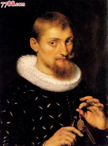世界名画,鲁本斯,男子肖像