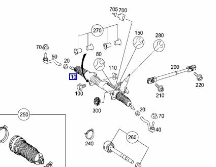供应奔驰gl550转向机