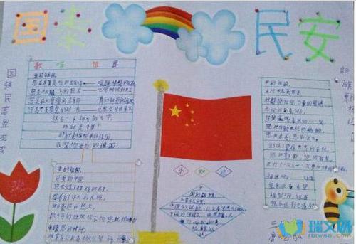 庆十一手抄报内容