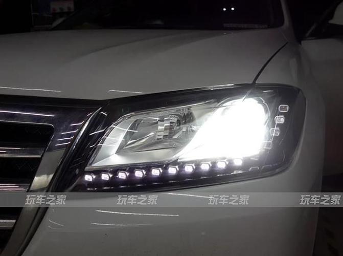 哈弗h2大灯改装 升级海拉5透镜氙气灯