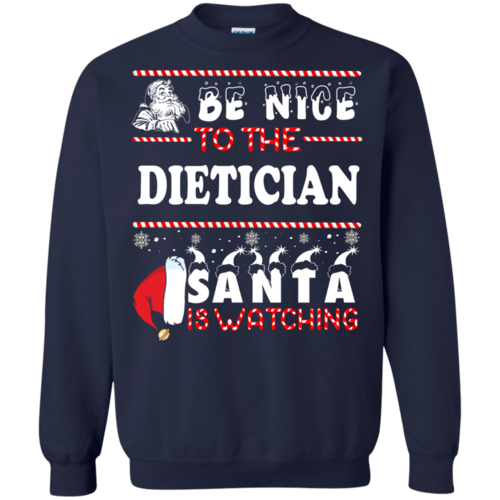 be nice to the dietician santa is watching sweat