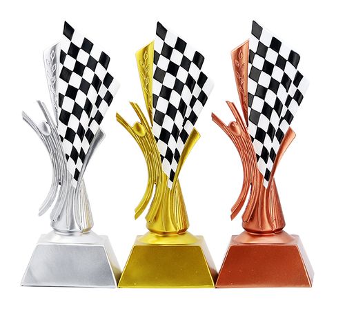 赛车创意树脂奖杯定制旗子颁奖荣誉荣誉奖奖牌球迷用品