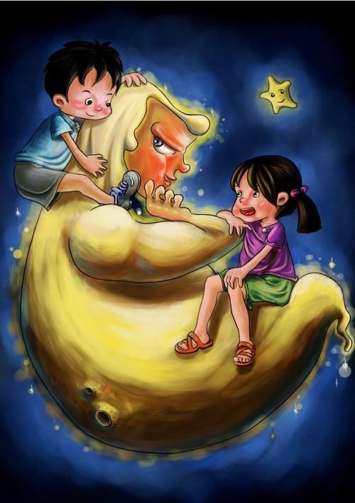 童话手抄报可爱卡通一千零一夜读书手抄报一千零一夜的儿童画手抄报