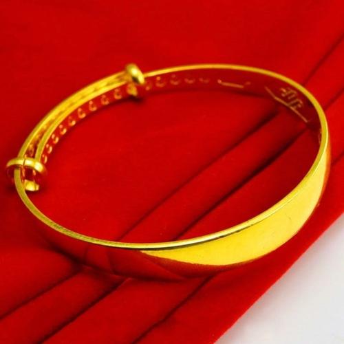 正品老祥凤纯9999真金金手镯女时尚