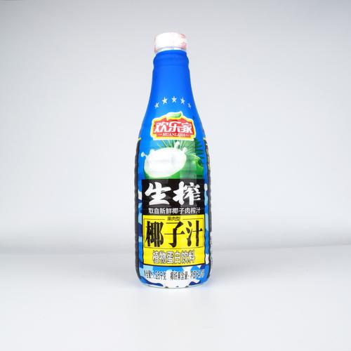 欢乐家椰汁 生榨椰子汁1.25l*6瓶 果肉型植物蛋白饮料 多省包邮