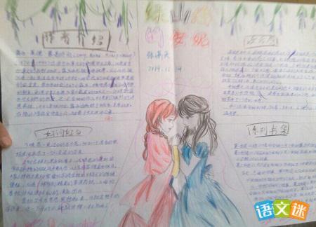 绿山墙的安妮读后感手抄报图片