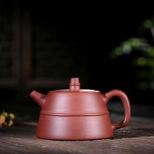 宜兴紫砂壶 周红飞紫泥腰线柱础壶 功夫茶壶茶具礼品 泡茶壶批发