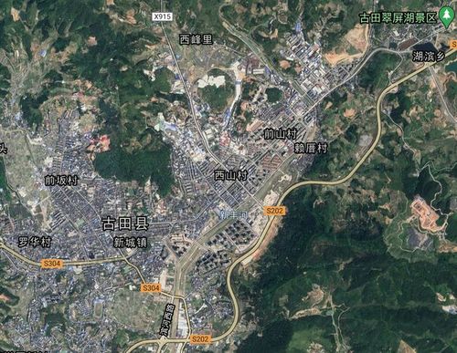 (古田县城区卫星图)