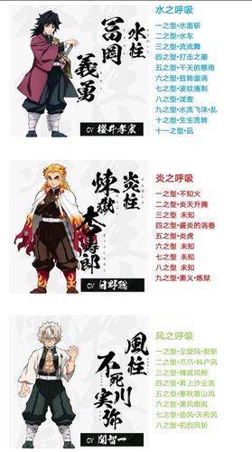 鬼灭之刃招式呼吸法和血鬼术整理