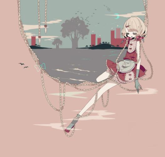 插画师【keeggy】傀儡童话 诡异 黑故事 人偶娃娃 二次元 黑暗 哥特风