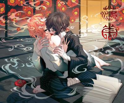 文豪野犬# 双黑 太中画师twi:@puip_puip