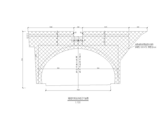 施工图设计说明,隧道表,隧道平面图,隧道洞门立面图,隧道断面图,隧道