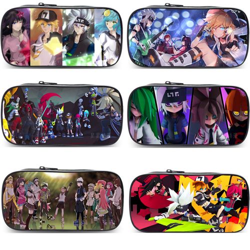 手游戏凹凸世界笔袋大容量文具收纳盒中小学生笔袋男铅笔盒金雷狮