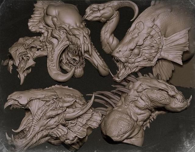 zbrush sketchbook of zhelong xu