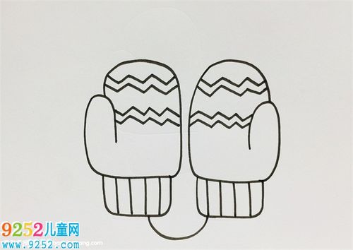 手套简笔画教程