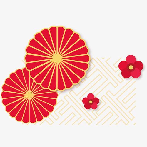 关键词 : 花朵,线条,红色,中国风,简约,传统,矢量,喜庆